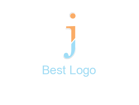 letter J forming letter I