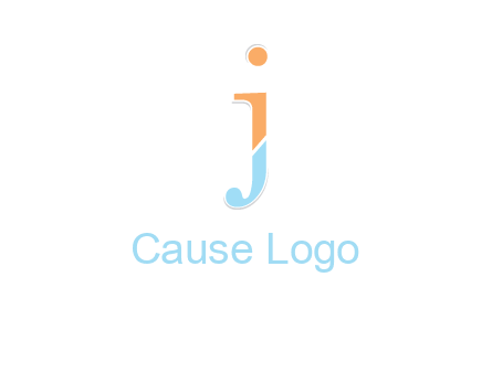 letter J forming letter I