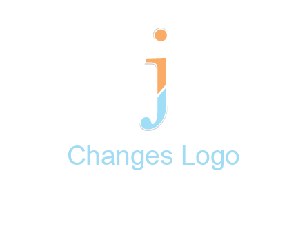 letter J forming letter I
