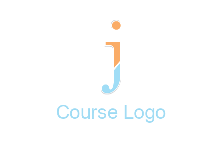 letter J forming letter I