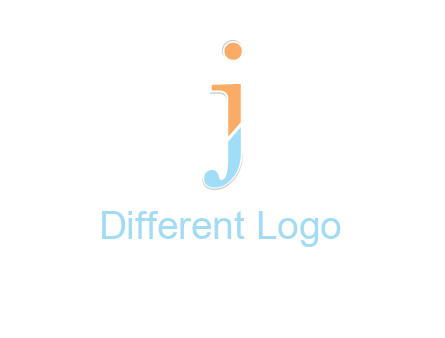 letter J forming letter I