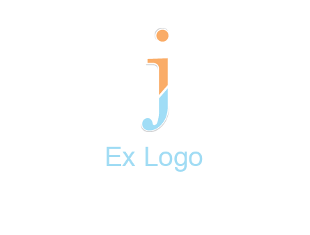 letter J forming letter I