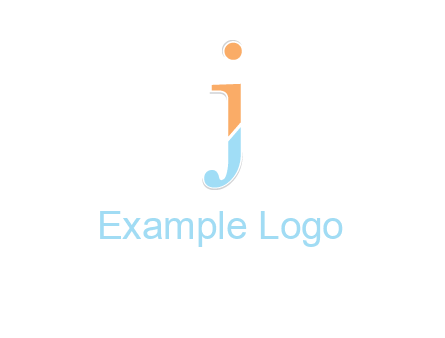 letter J forming letter I