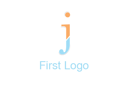 letter J forming letter I