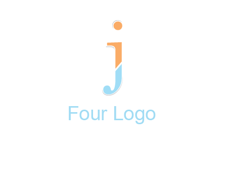 letter J forming letter I