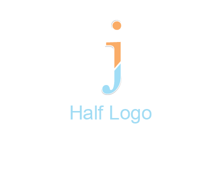 letter J forming letter I