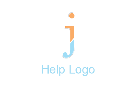 letter J forming letter I