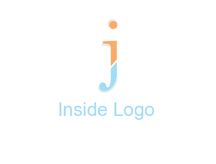 letter J forming letter I