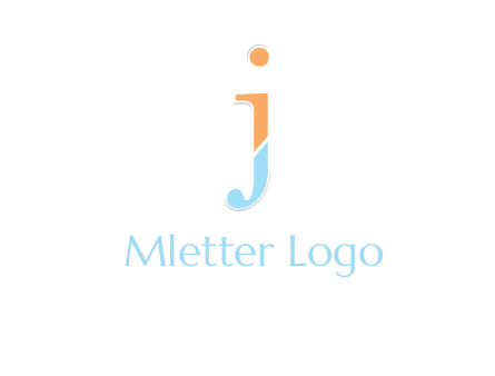letter J forming letter I