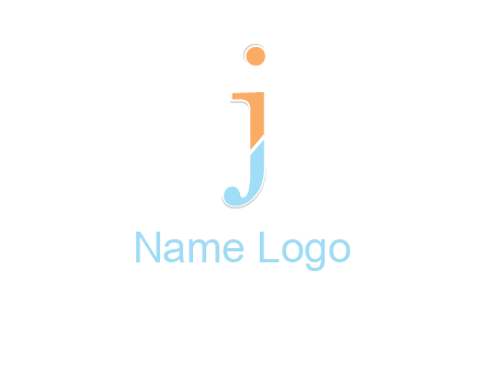 letter J forming letter I