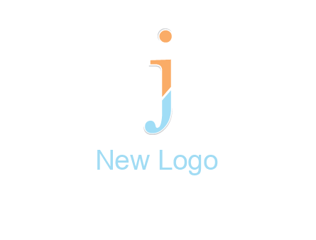letter J forming letter I