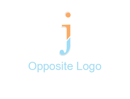 letter J forming letter I