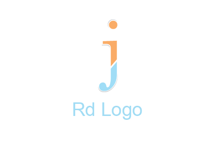 letter J forming letter I