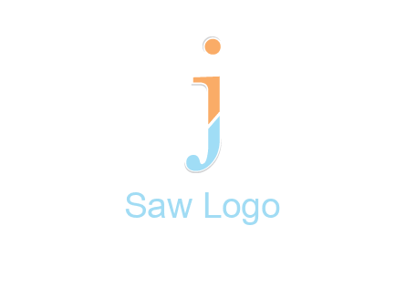 letter J forming letter I