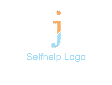 letter J forming letter I