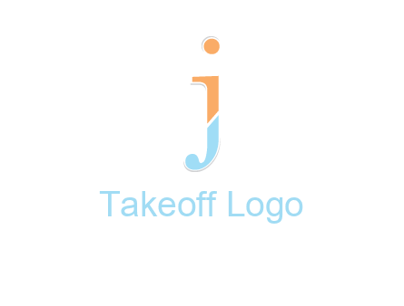 letter J forming letter I