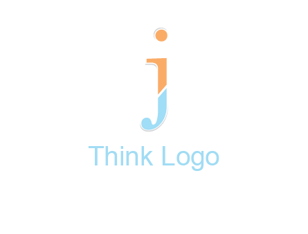 letter J forming letter I