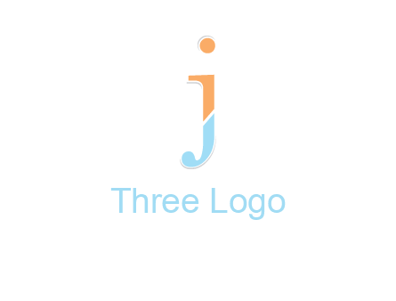 letter J forming letter I