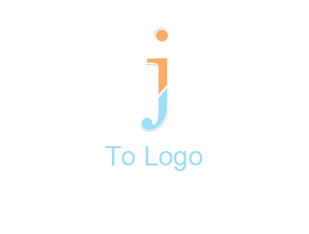 letter J forming letter I