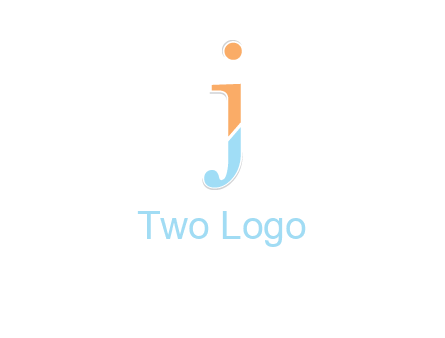 letter J forming letter I