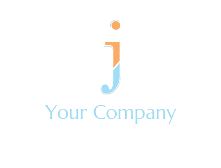 letter J forming letter I