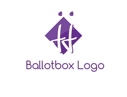 Letters JJ are in a rhombus shape logo