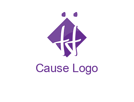 Letters JJ are in a rhombus shape logo