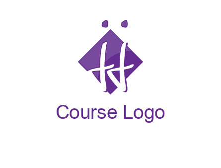 Letters JJ are in a rhombus shape logo