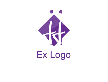 Letters JJ are in a rhombus shape logo