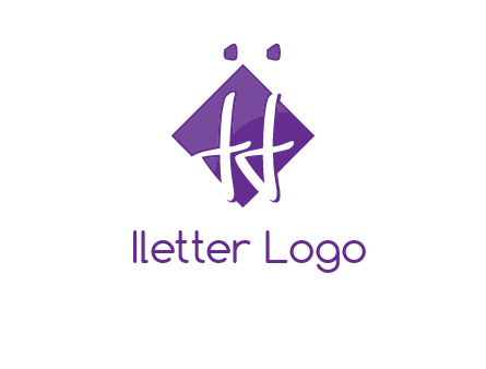 Letters JJ are in a rhombus shape logo