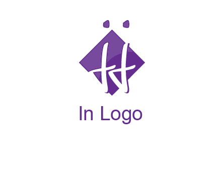 Letters JJ are in a rhombus shape logo
