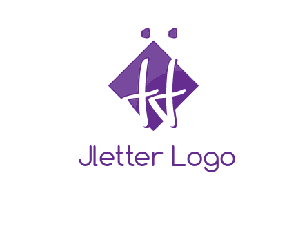 Letters JJ are in a rhombus shape logo