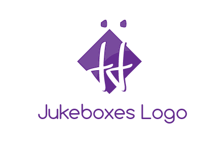 Letters JJ are in a rhombus shape logo