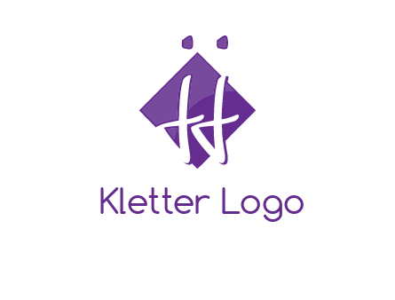 Letters JJ are in a rhombus shape logo
