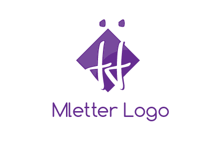 Letters JJ are in a rhombus shape logo