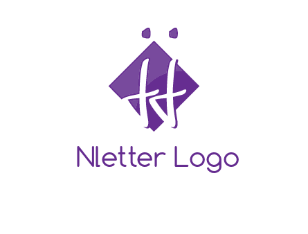 Letters JJ are in a rhombus shape logo