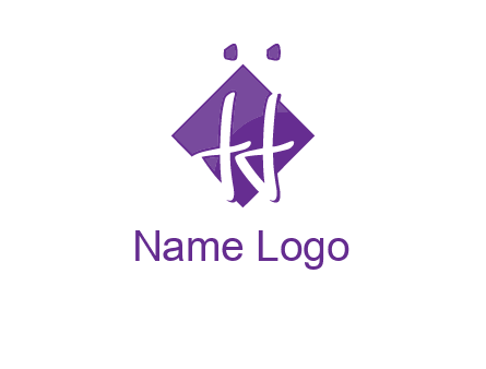 Letters JJ are in a rhombus shape logo