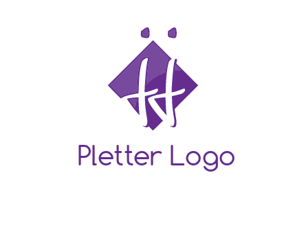 Letters JJ are in a rhombus shape logo