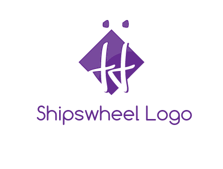 Letters JJ are in a rhombus shape logo