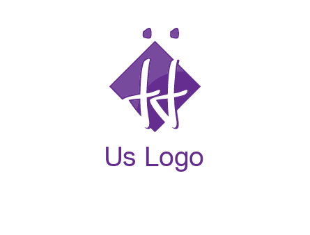 Letters JJ are in a rhombus shape logo