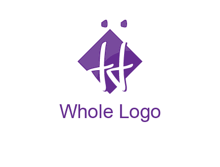 Letters JJ are in a rhombus shape logo