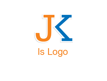 letter j merge with letter k logo