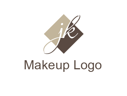 Letters J and K are in a rhombus shape logo