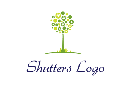 shutters as tree photography logo