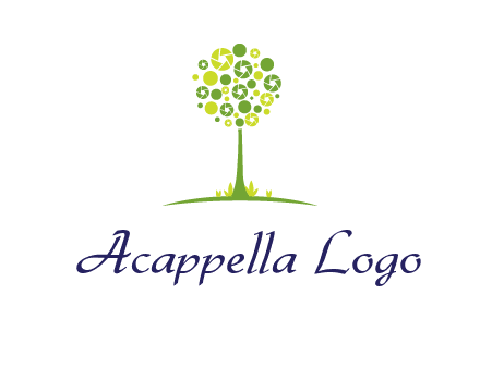 shutters as tree photography logo