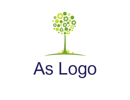 shutters as tree photography logo