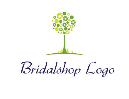 shutters as tree photography logo