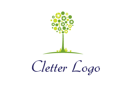 shutters as tree photography logo