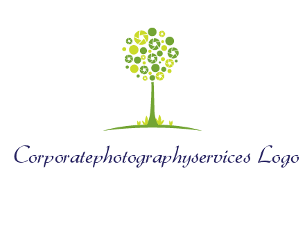 shutters as tree photography logo