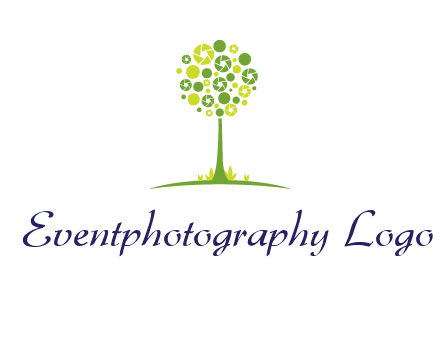 shutters as tree photography logo